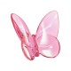 Sculptura din cristal, roz, Papillon Lucky Butterfly - BACCARAT