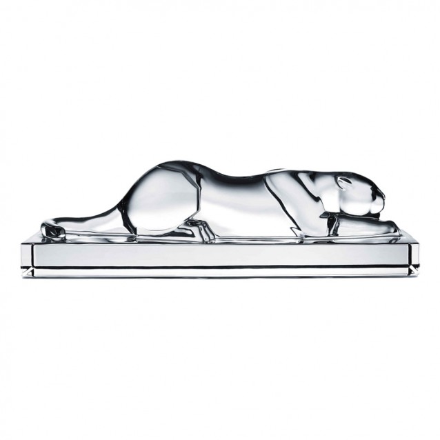 Sculptura din cristal, Panther by Georges Chevalier - Editie Limitata - BACCARAT