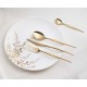 Set tacamuri din otel inoxidabil, 24 piese, Gold, Natura - BUGATTI