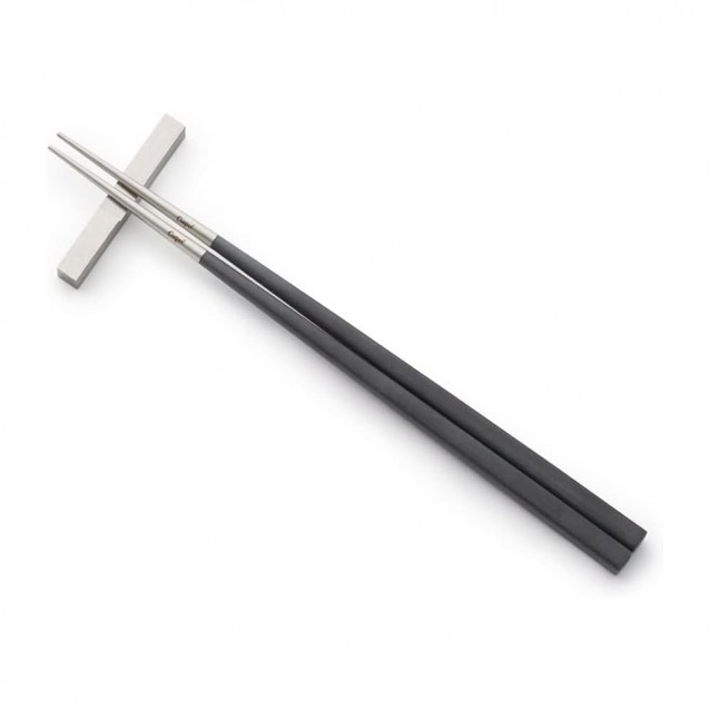 Betisoare chinezesti Chopsticks, Kube Black/Silver - CUTIPOL