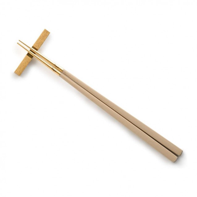 Betisoare chinezesti Chopsticks, Kube Ivory/Gold - CUTIPOL