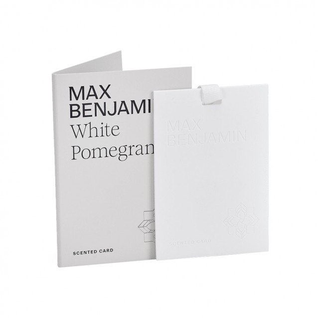 Card parfumat, White Pomegranate, colectia Classic - MAX BENJAMIN