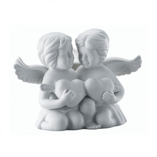 Figurina din portelan, ingeri cu inima, 11 cm, Angels - ROSENTHAL