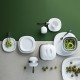 Set 6 cesti si farfurii pentru cafea, Suomi White - ROSENTHAL