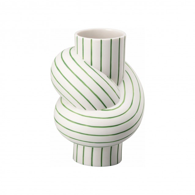 Vaza din portelan, 12 cm, Node Stripes Apple by Martin Hirth - ROSENTHAL