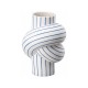 Vaza din portelan, 12 cm, Node Stripes Blueberry by Martin Hirth - ROSENTHAL