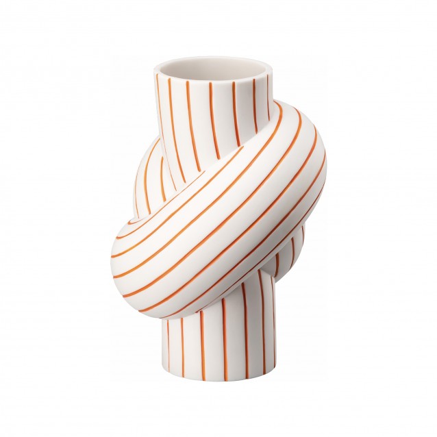 Vaza din portelan, 12 cm, Node Stripes Mango by Martin Hirth - ROSENTHAL