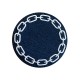 Set 4 suporturi pentru pahare, Chain Navy/White - SIMONA'S SPECIALS