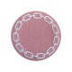 Set 4 suporturi pentru pahare, Chain Pink/White - SIMONA'S SPECIALS