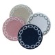 Set 4 suporturi pentru pahare, Chain Pink/White - SIMONA'S SPECIALS