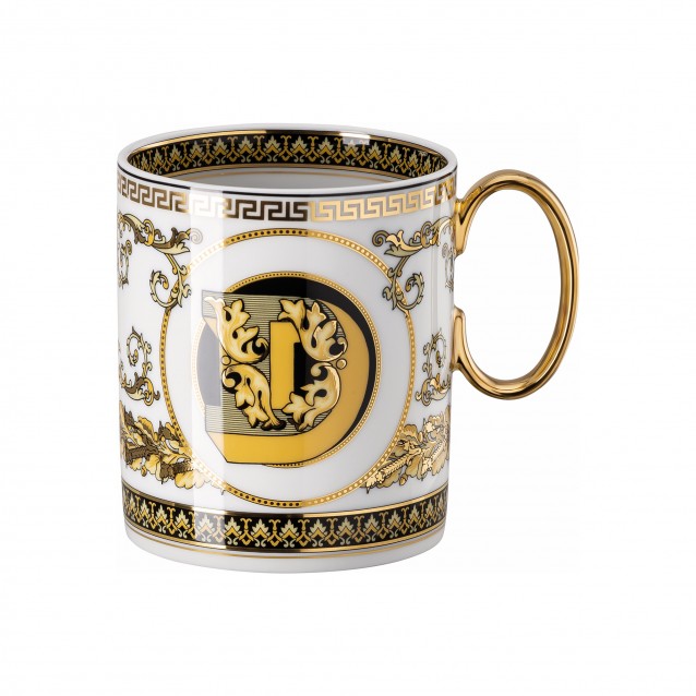 Cana din portelan, Virtus Alphabet D - VERSACE