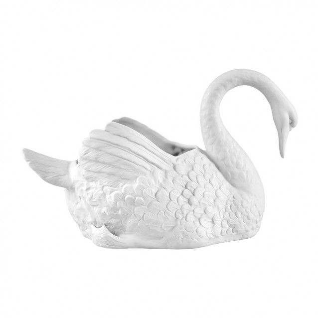 Vaza din portelan, alb, 27 cm, Cisnes Large - VISTA ALEGRE